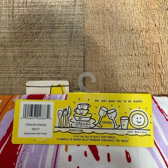 Blue Q Dish Towels I'm A Girl, What's Your Super Power 21x28 Cotton Dish Towel - Picture 3 of 4